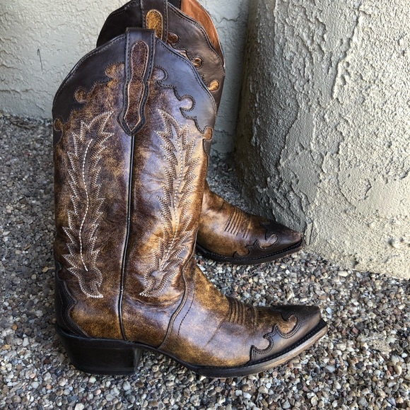 Nocona Shoes - Nocona Distressed Cowboy Boots